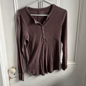 Aerie purple long sleeve